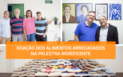 Doação dos Alimentos arrecadados – Palestra Beneficente